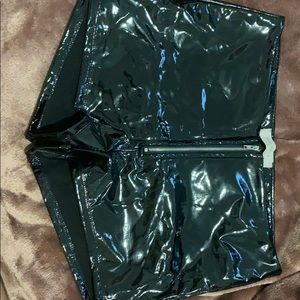 Rave leather shorts